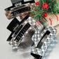 LARGE PLAID HAIR CLAW CLIPS | 40H532