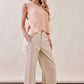 Floral Embroidered Cropped Wide-Leg Pants LP0276
