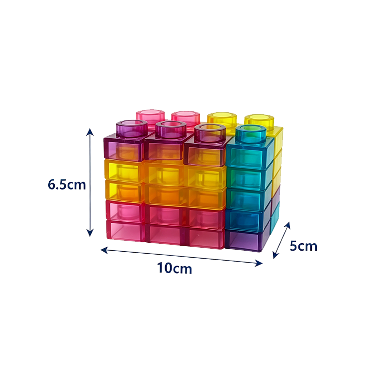 Fun Doh Squish Blocks Building Fidget Sensory Toy- 6/Display
