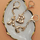 Bubble Letter Monogram Bag Charm Key Chain | 40KC161