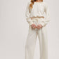 WIDE NECK OFF THE SHOULDER KNIT JUMPSUIT