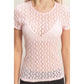 Textured Lace Short Sleeve Top