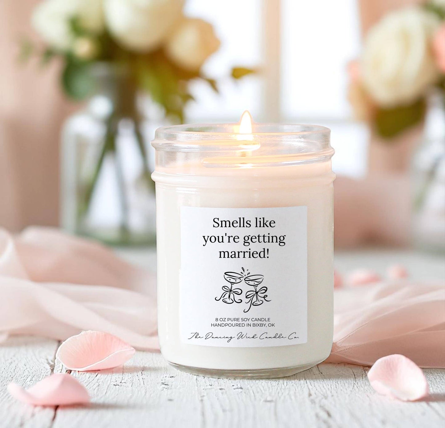 Congrats on your Engagement / Wedding Cake Candle