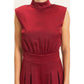 Sleeveless Mock Neck Jumpsuit