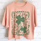 LUCKY CHARM CLOVER GRAPHIC LONG CROP TOP