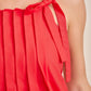 Scarlet Ribbon Pleated Sleeveless Top