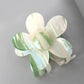 FLOWER STRIPE CELLULOSE HAIR CLAW CLIPS | 40H609
