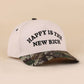 Happy Is The New Rich Two Tone Snapback Hat Zenana Consgt.