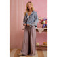 WOMEN SMOCKED WAIST WIDE LEG PULL ON PANTS