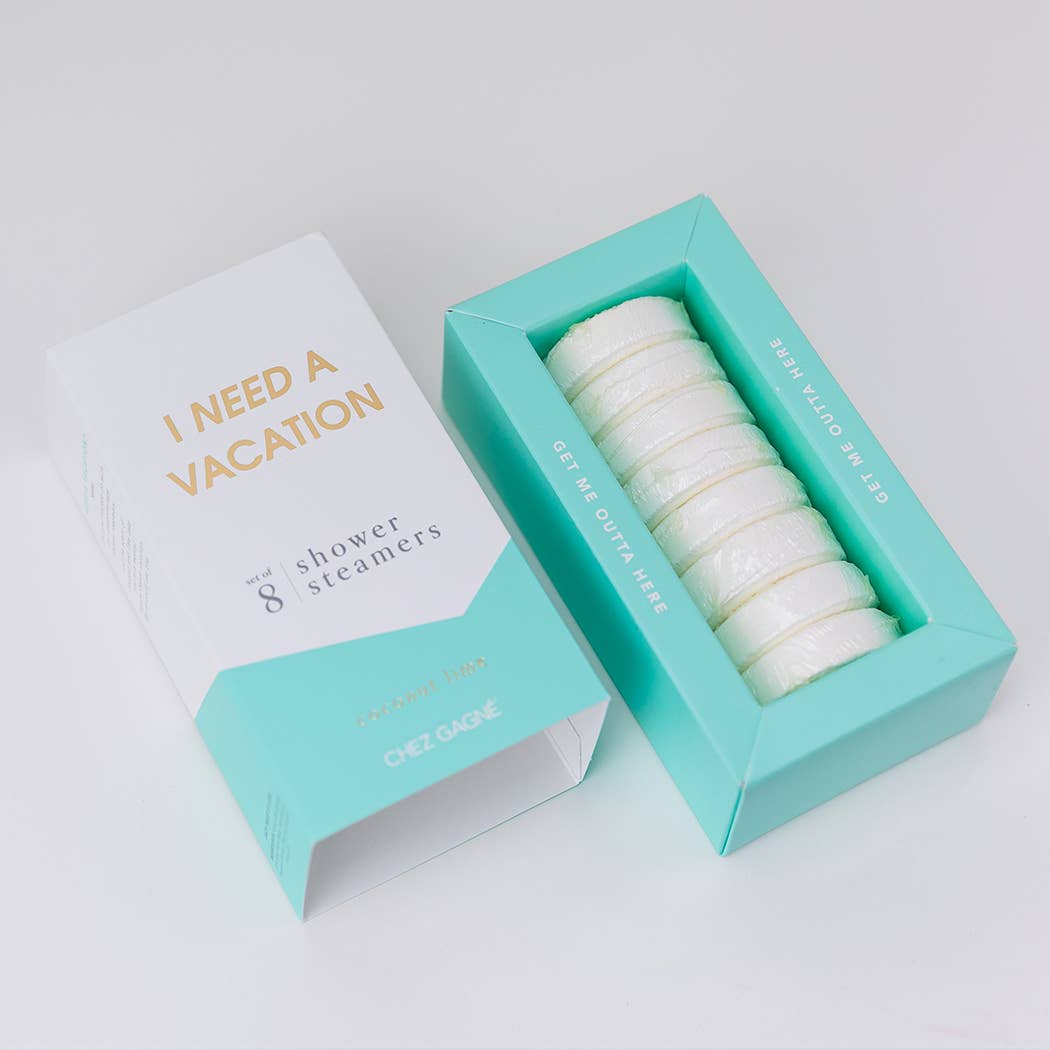 I Need A Vacation - Aromatherapy Shower Steamers - Coconut Lime - Set of 8