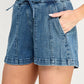 S8033M-HIGH RISE ELASTIC DRAWSTRING SHORTS