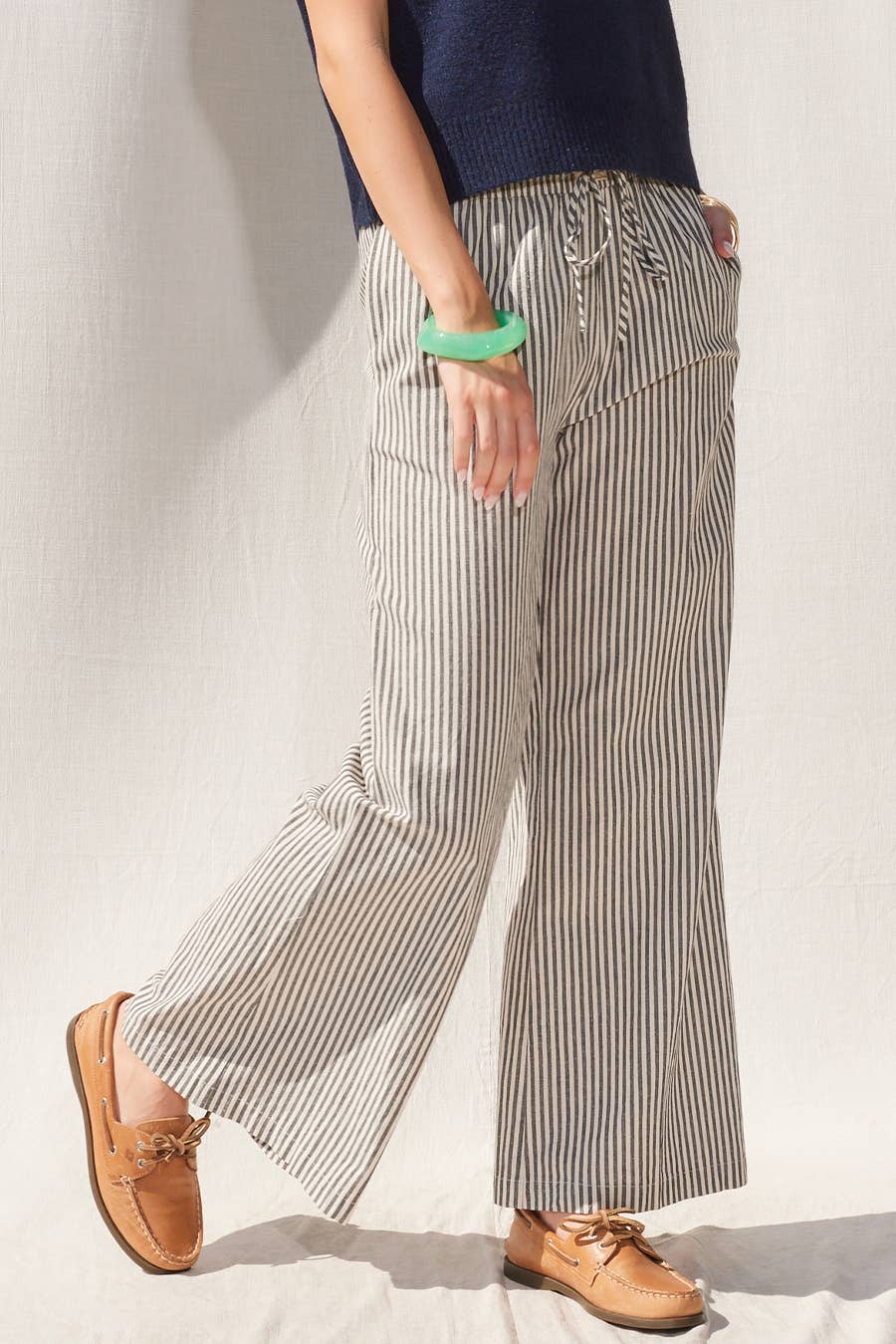 Striped Wide Leg Pants
