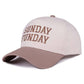 Sunday Funday Two Tone Canvas Cotton Cap  Zenana Consgt.