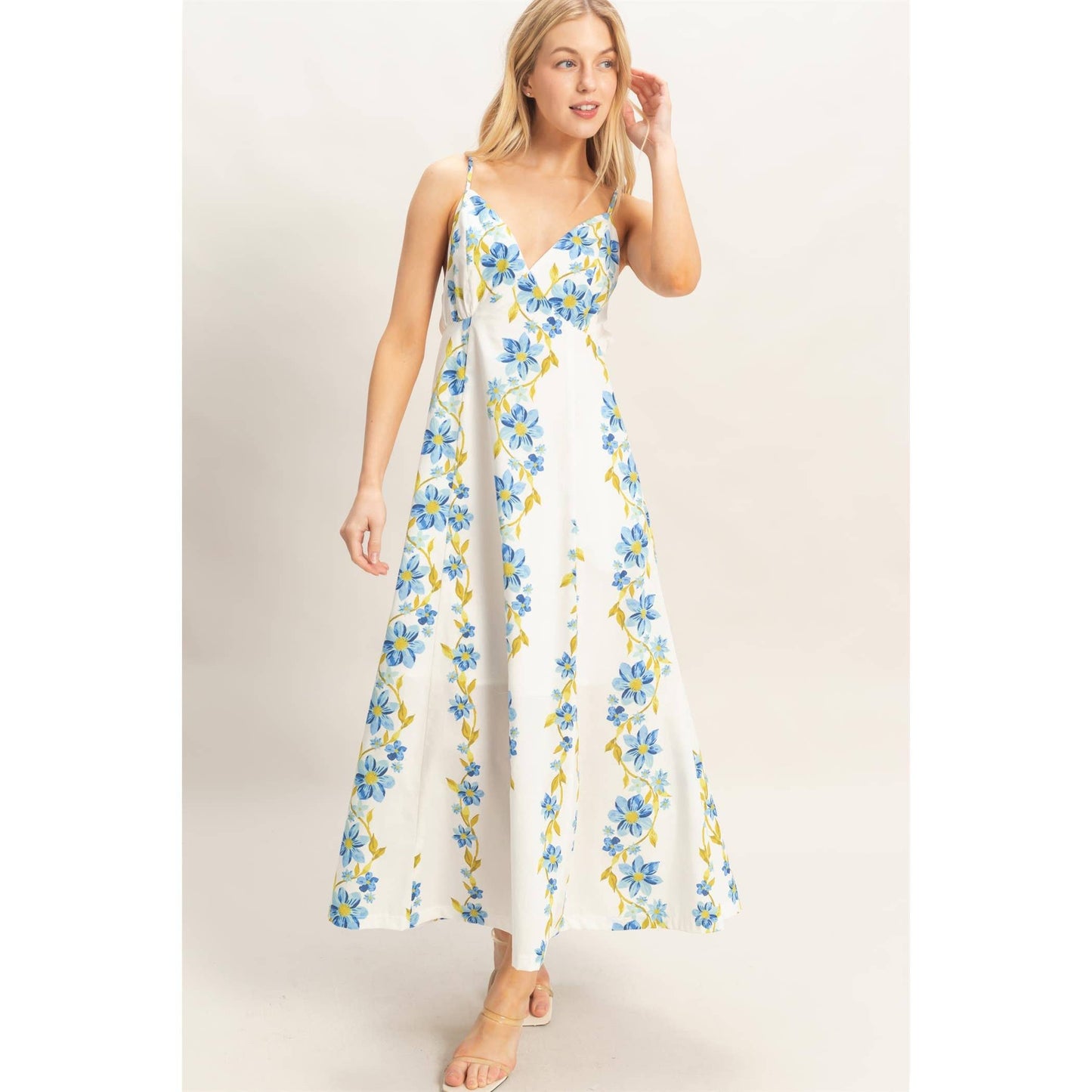 Floral V-Neck Cami Dress