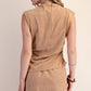 Mock Neck Sleeveless Top