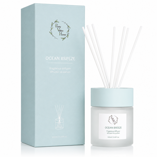 Reed Diffuser Set 100Ml / 3.38fl OZ  Gift Box- Ocean Breeze