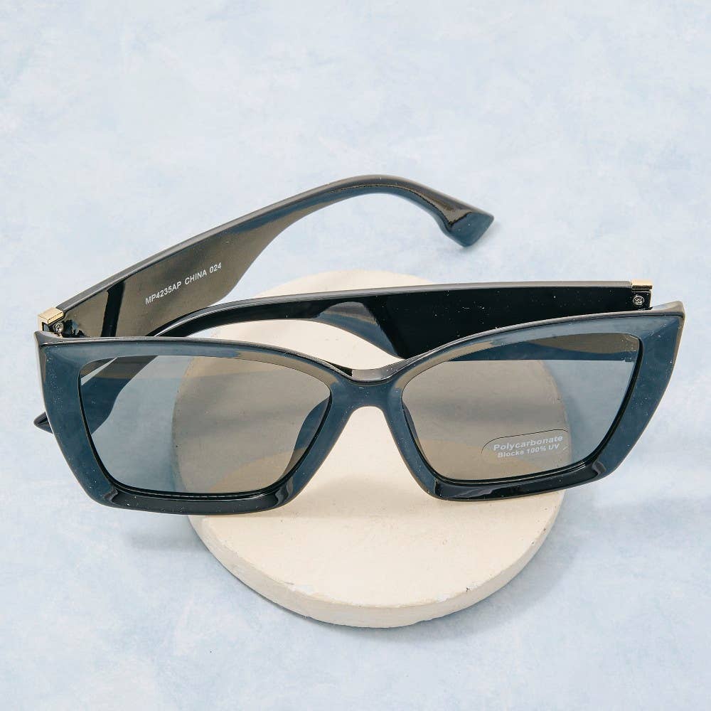 Oversized Square Cat-Eye Sunglasses