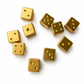 Gold and Silver Luxe Solid Metal Mahjong Dice Gift Ready