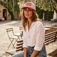 Sunday Funday Two Tone Canvas Cotton Cap  Zenana Consgt.