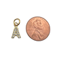 Gold Pavé Set CZ Initial Letter Charms
