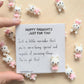 Hoppy Thoughts Uplifting Mini Card with Bunny Figurine