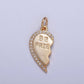 16K Gold Filled Best Friends Micro Paved Cubic Zirconia Breakable Heart Charm Set For Jewelry Making | X-228