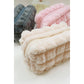 Faux Fur Quilted Cosmetic Pouch