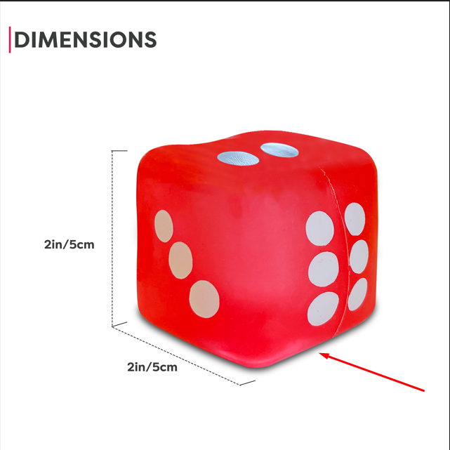 Dice Cube Gummee Squish - Assorted Colors
