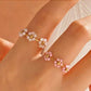18K STAINLESS STEEL TARNISH FREE FLOWER RINGS | 40R122