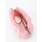 Faux Fur Quilted Cosmetic Pouch