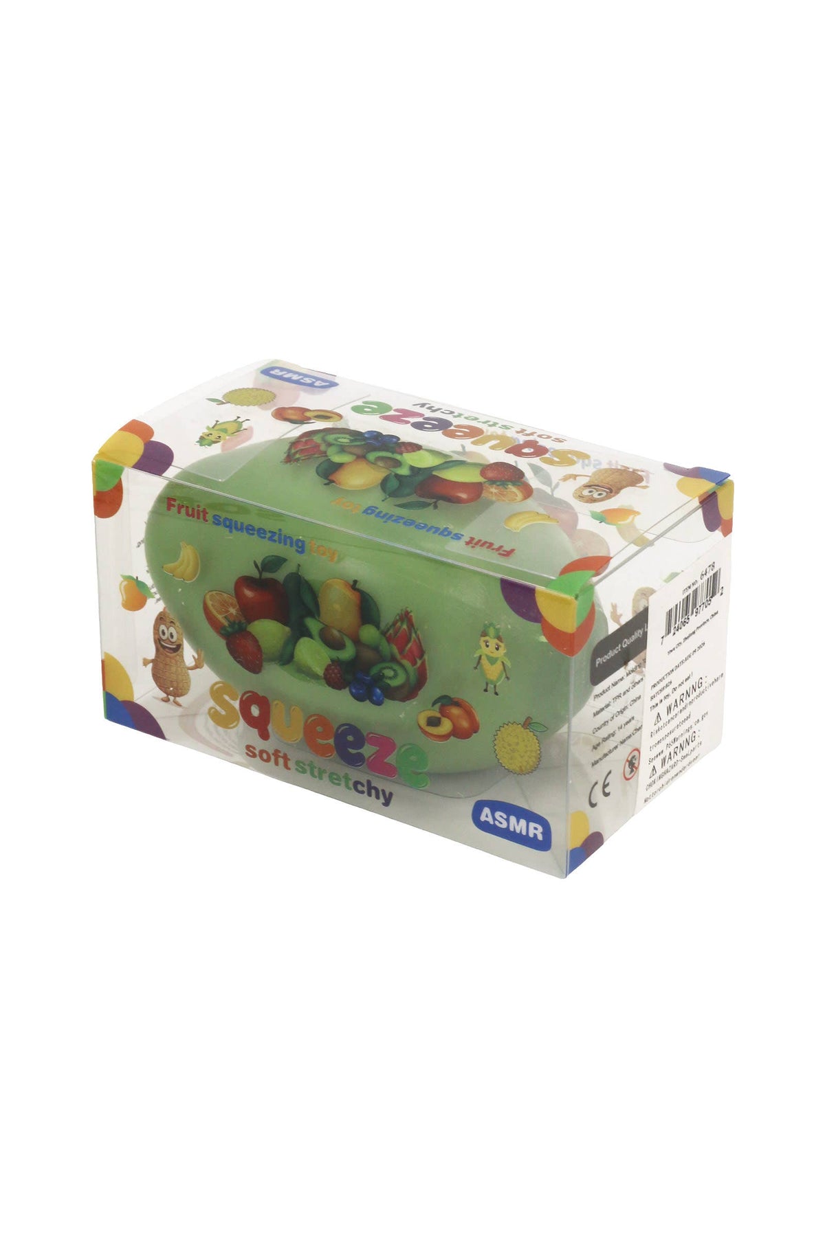 Color-Changing Mango Crunchy Bead Slime Filled TPR Squishy