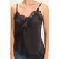 Asymmetrical Satin Lace Top