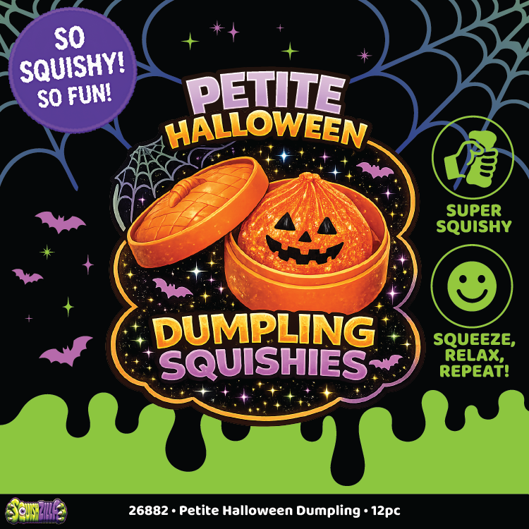 Fun Doh Petite Spooky Halloween Squishy Dumpling- 12/Display