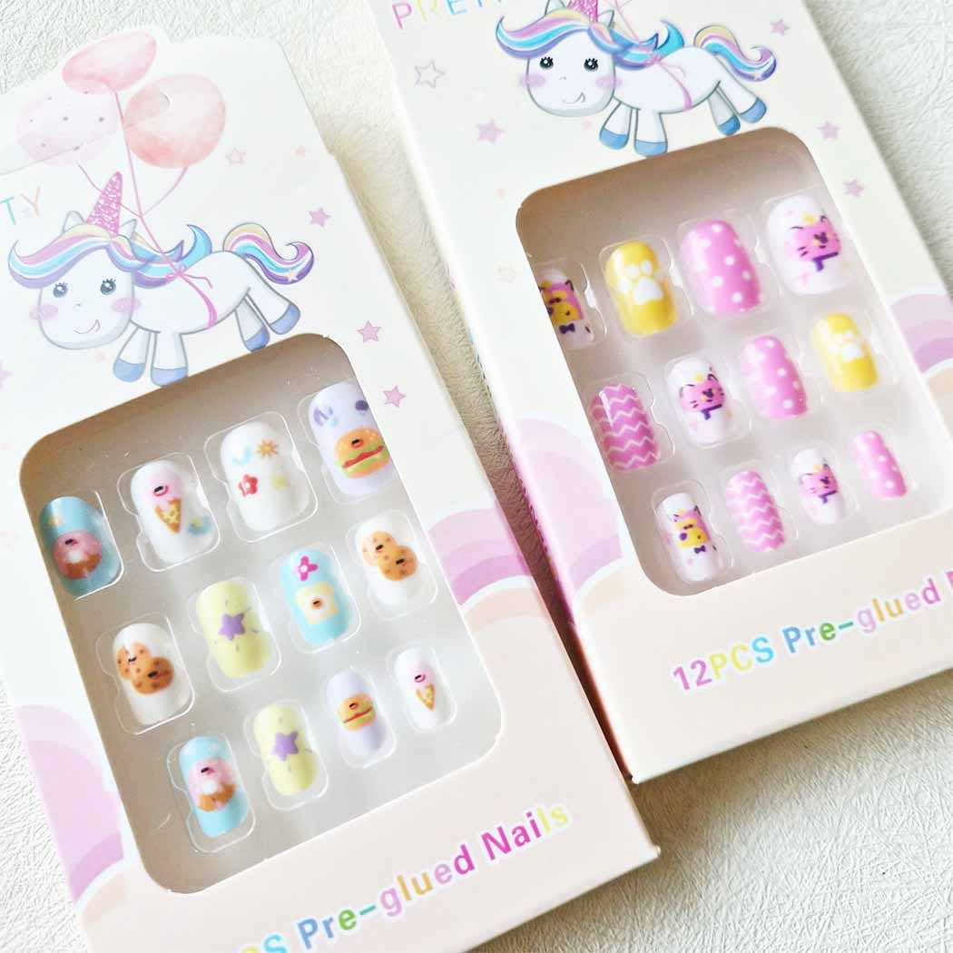 Fun Fake Artificial Kid's False Nail Tips