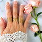 Waterproof 18K Gold Plated Rings Stackable Dainty, Statement
