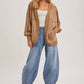 DENIM MID-WAIST DRAWSTRINGS BARREL JEANS