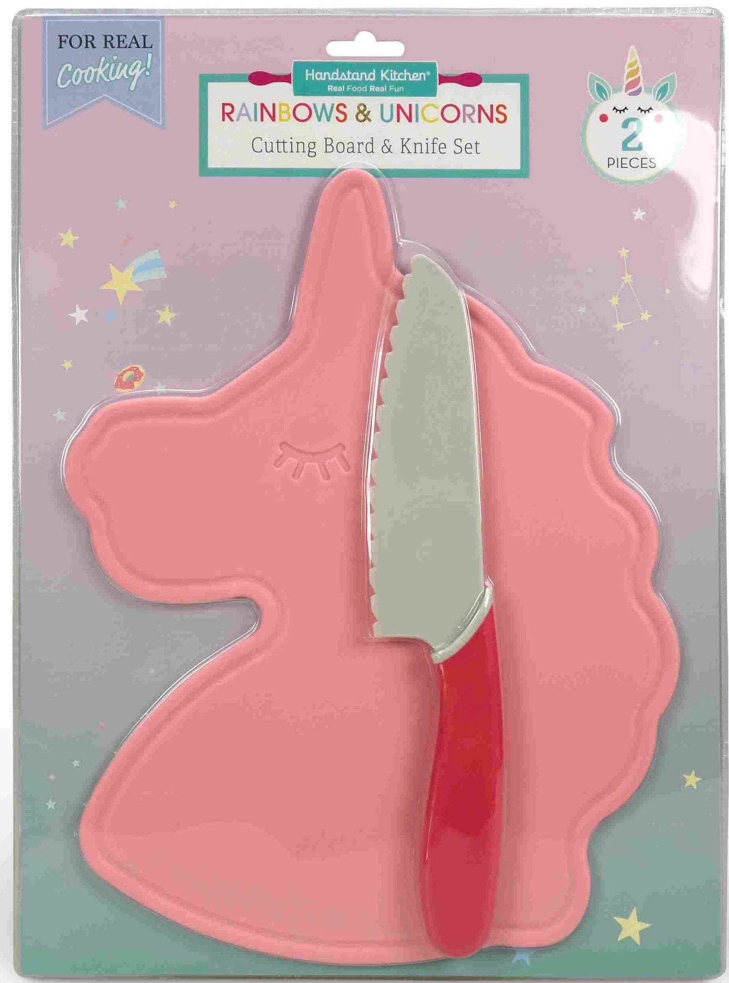 Unicorn Cutting Board & Knife Set – Kid-Safe