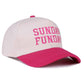 Sunday Funday Two Tone Canvas Cotton Cap  Zenana Consgt.