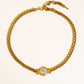 Parisse 18K Gold Non-Tarnish Coin Pendant Necklace