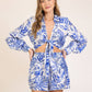 Set-Vacation Vibes Print Shorts
