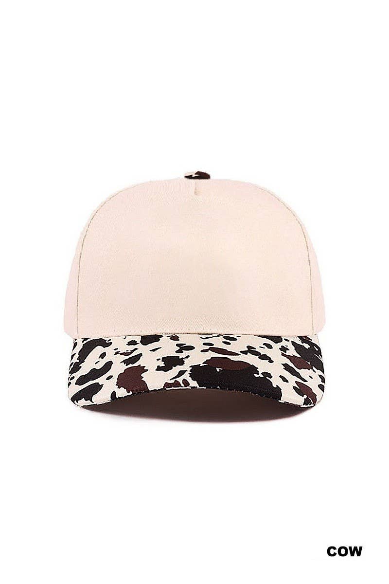 Plain Two Tone Canvas Cotton Snapback Hat