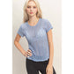 Textured Lace Short Sleeve Top