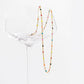 18K Gold PVD Stainless Steel Multi Confetti Chain Necklace