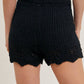 OPEN KNIT SWEATER PULLOVER & SHORTS SET