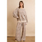 LEOPARD PRINT FULL LENGTH WIDE LEG PULL ON PANTS