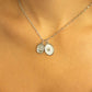 18K Gold PVD Stainless Steel White Enamel Charm with Shell