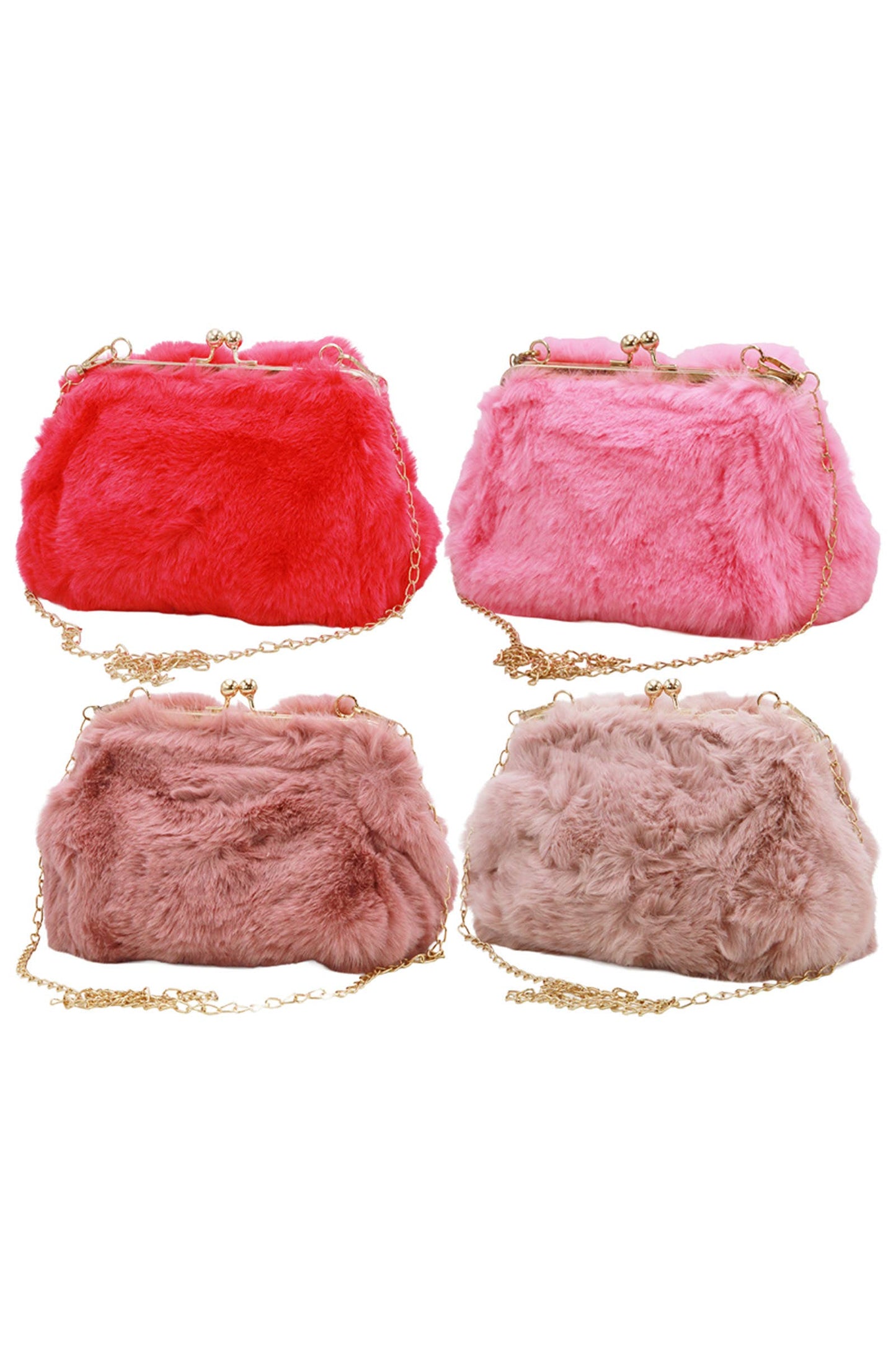 Bunny Rabbit Fuzzy Faux Fur Crossbody Bag