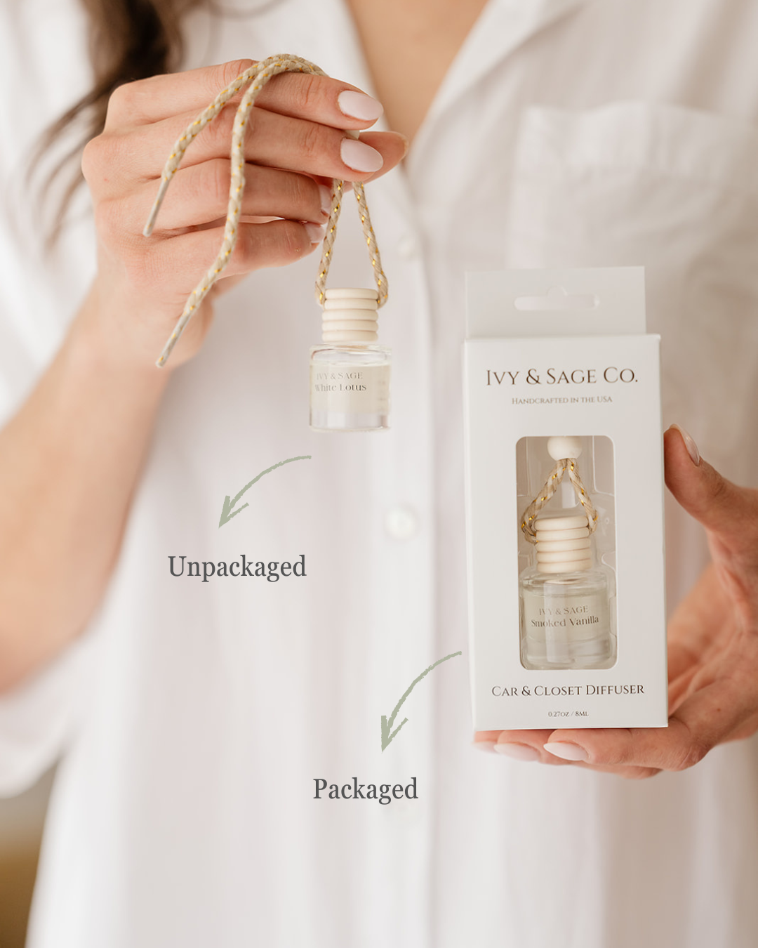 Smoked Vanilla Car Diffuser – Vanilla + Musk
