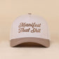 Manifest That Shit Two Tone Snapback Hat