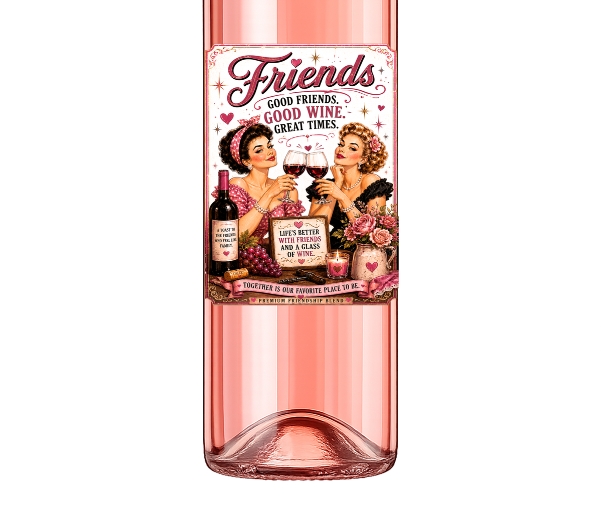 Sassy Girl, Wine Label, Friends